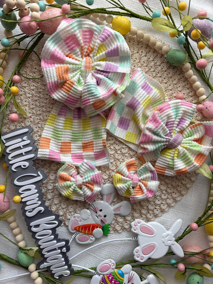 Easter Checkered Ribbed