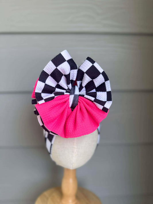 Black and White Checkered Scrap Wrap/ Scrap piggies