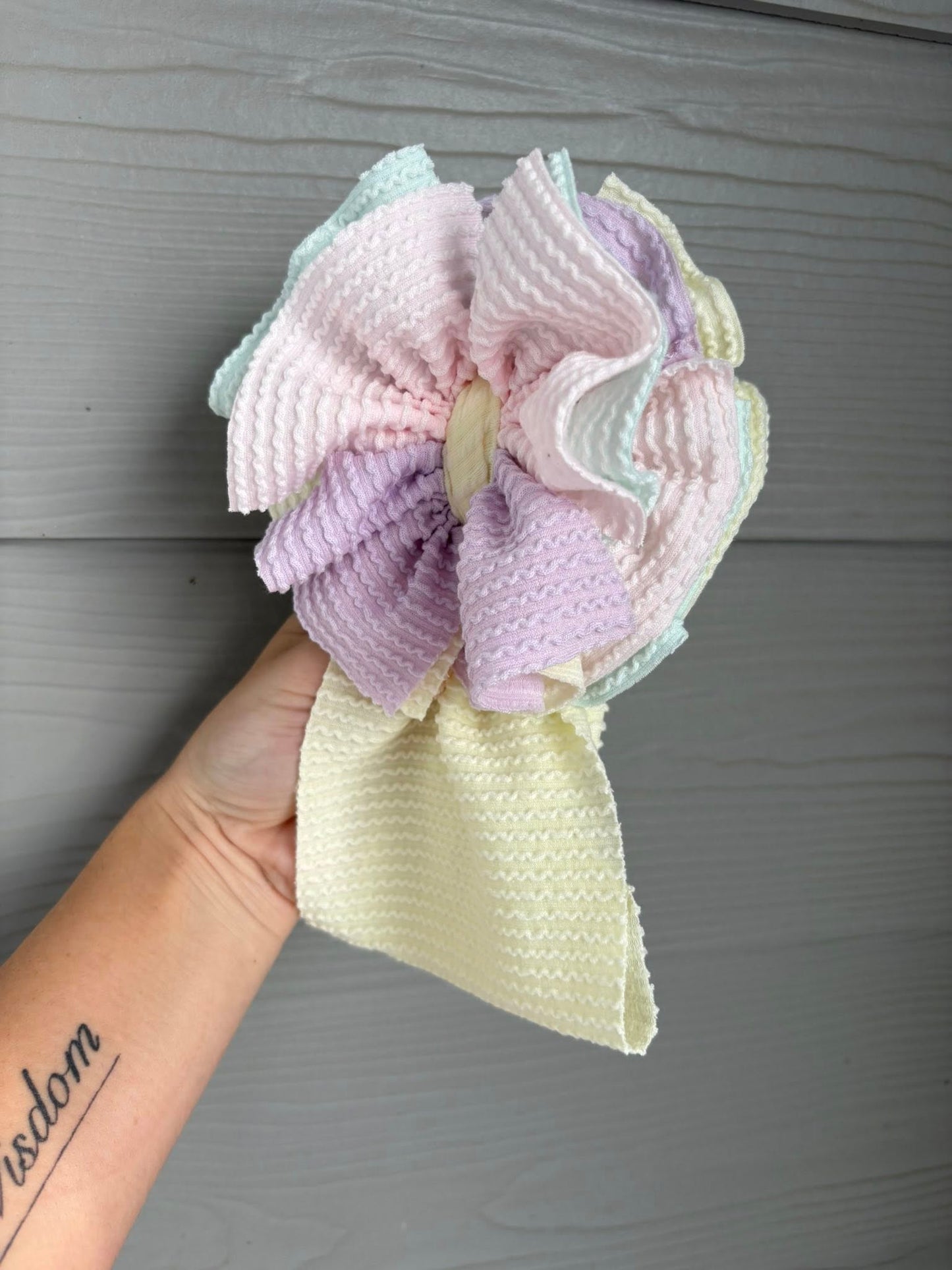 Pastel Ribbed Scrap Wrap/Scrap Piggies