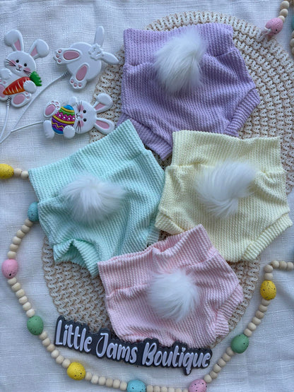 Pastel Bunny Bummies with Tails