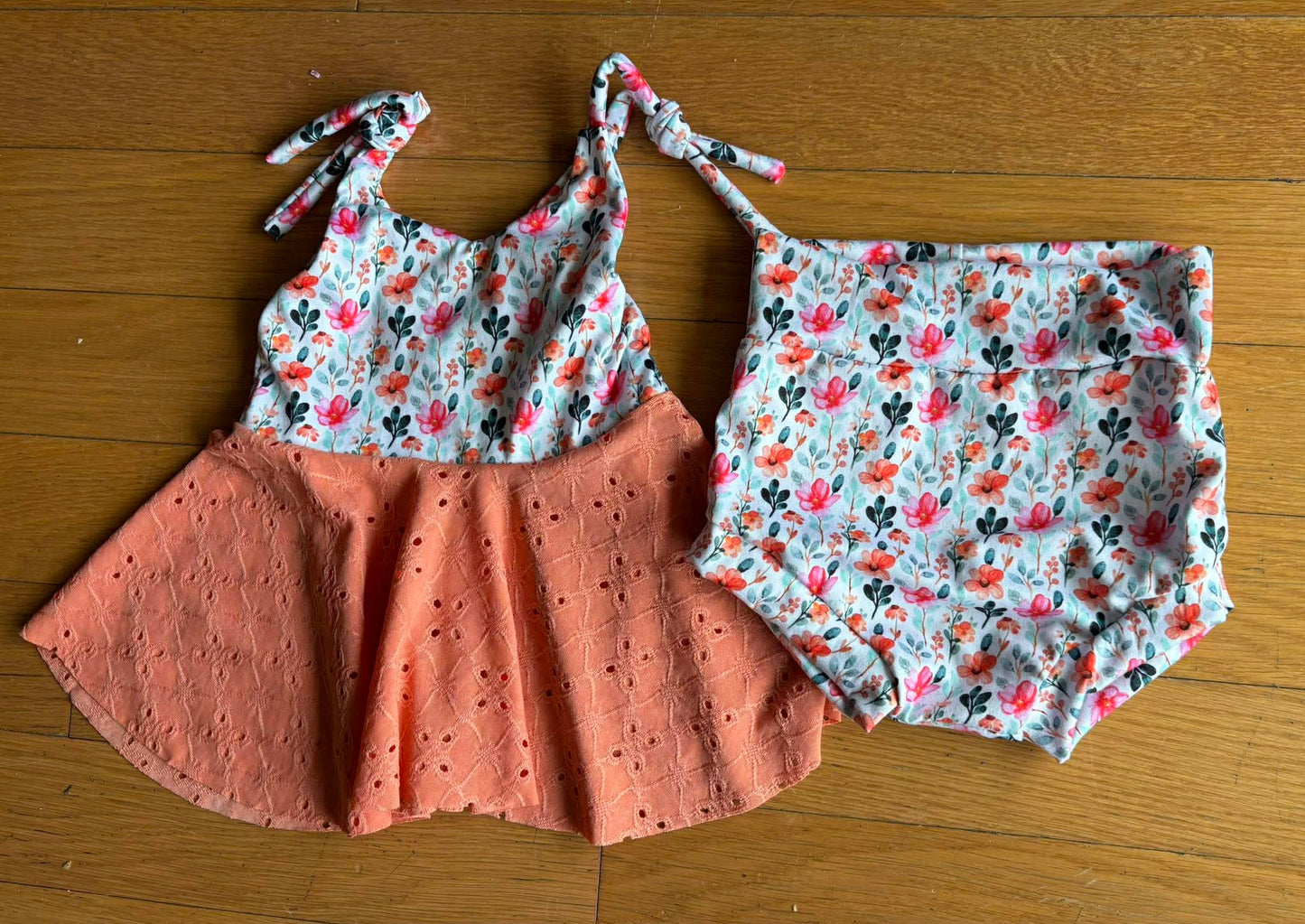 Spring Floral Peplum Set