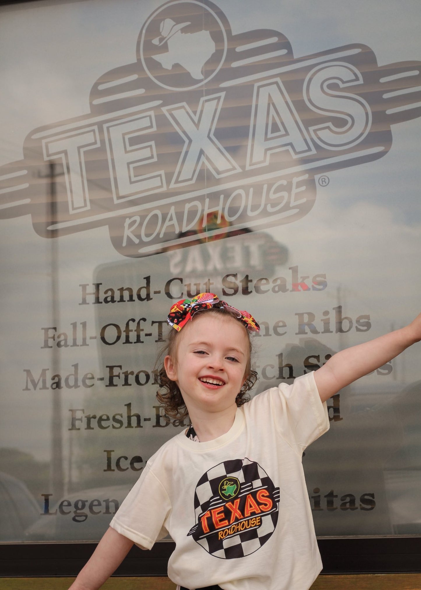 Roadhouse Romper/T-Shirt with Matching Bow