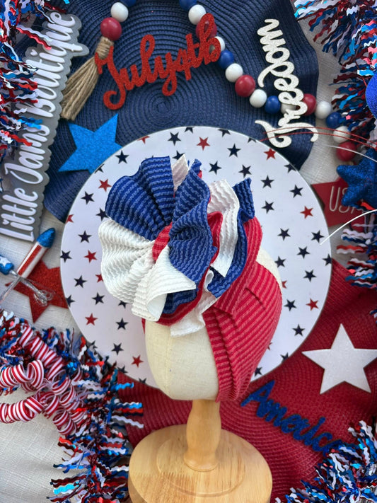 Red, White and Blue Ribbed Scrap Wrap/Scrap Piggies