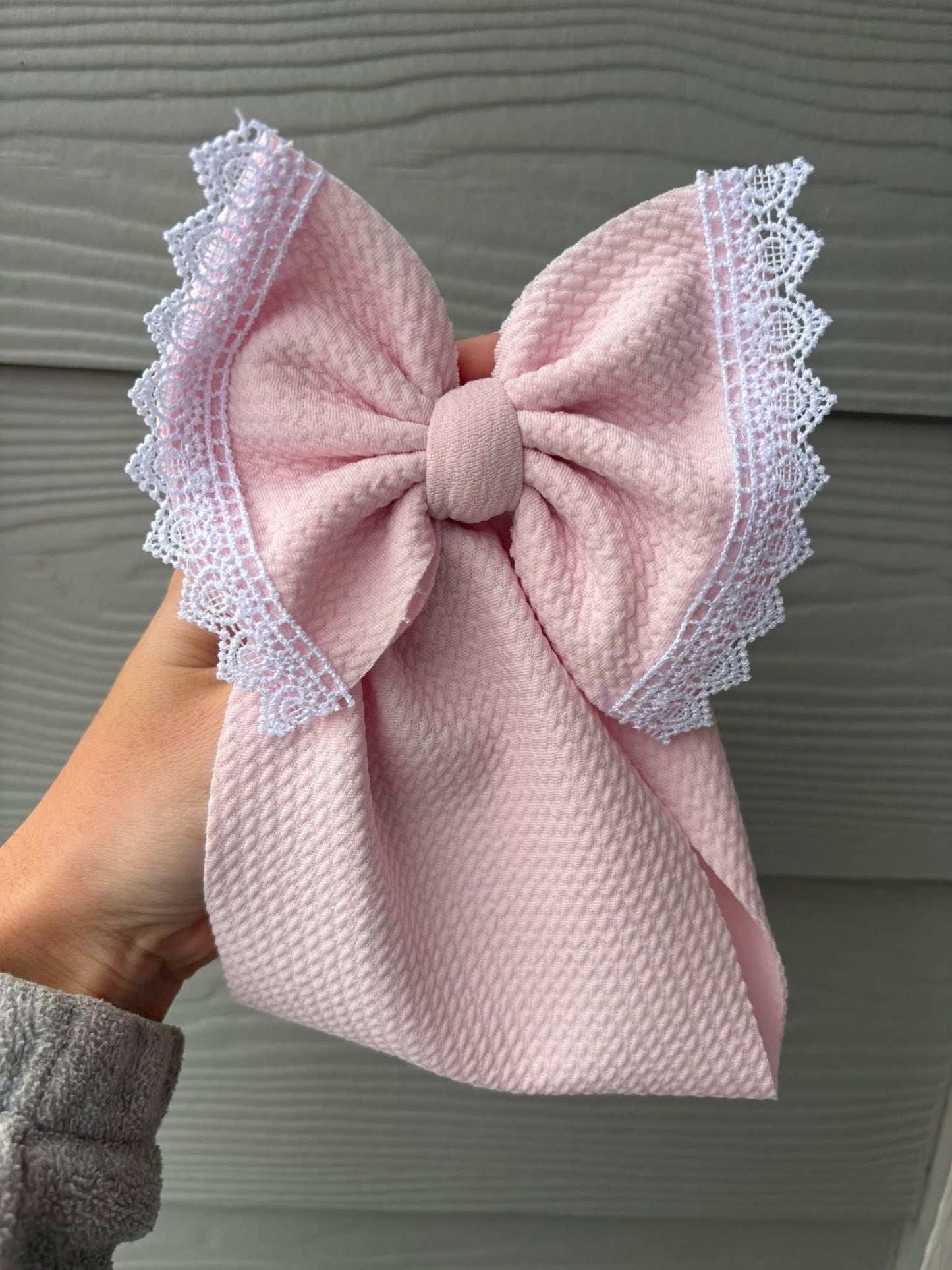 Lace Trimmed Bows