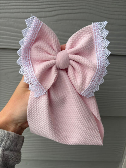 Lace Trimmed Bows