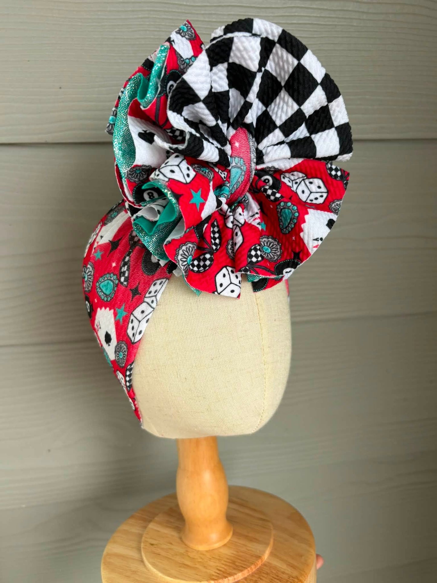 Ace of Spades Mixed with Checkered and Jade Shimmer