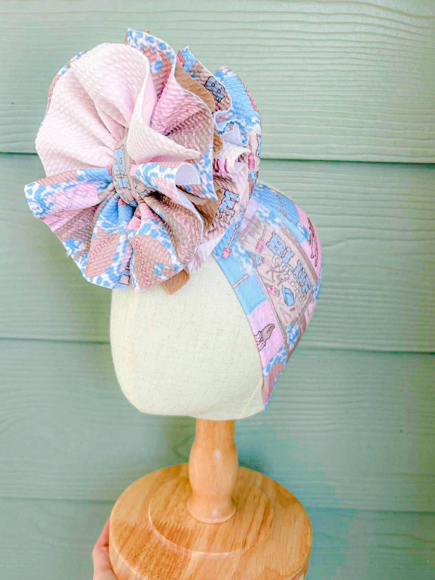 Blue Collar Daughter Mixed with Baby Pink and Coffee