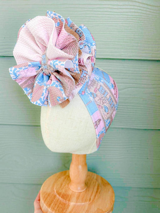 Blue Collar Daughter Mixed with Baby Pink and Coffee