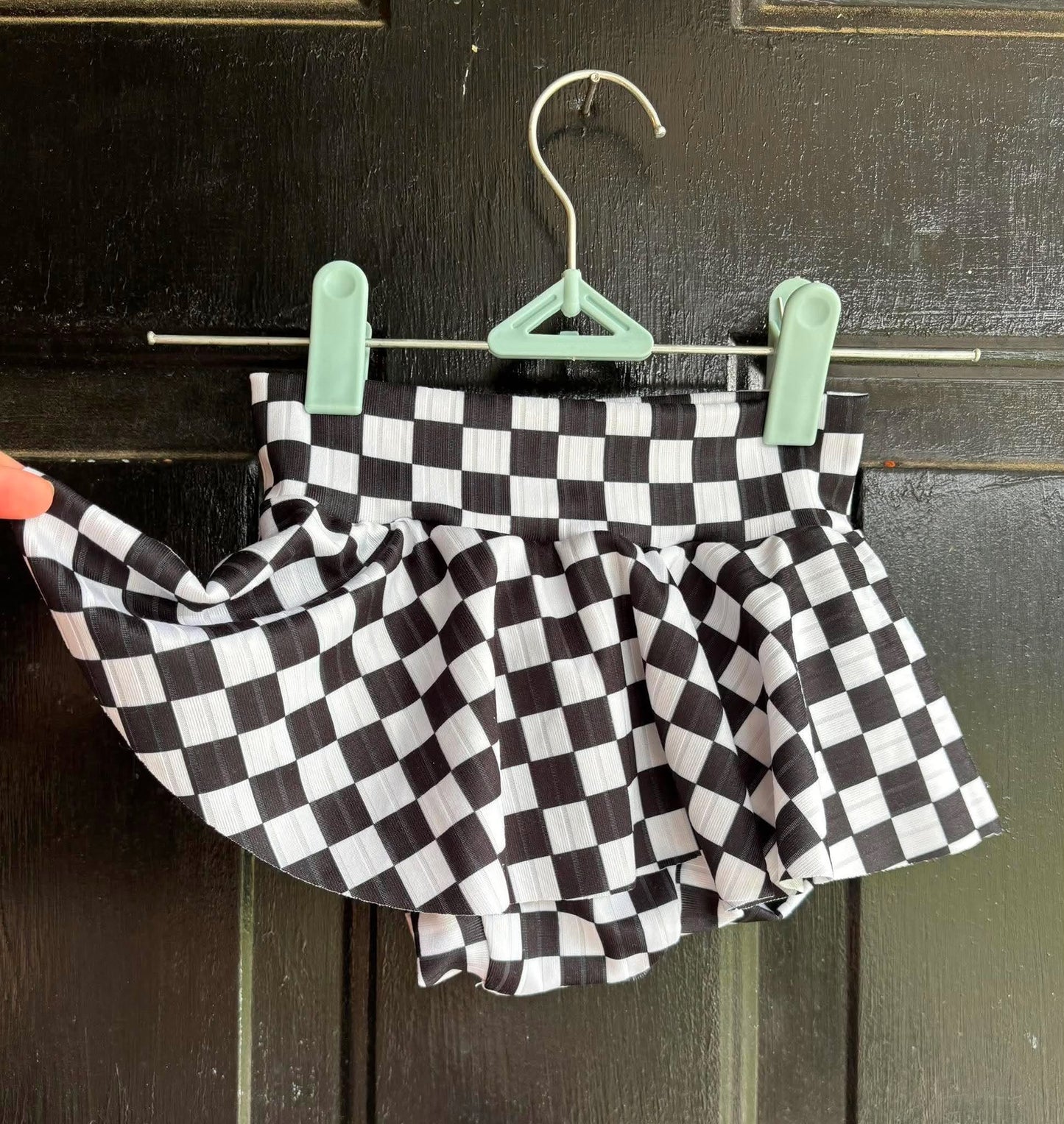 Checkered Skirted Bummies
