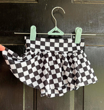 Checkered Skirted Bummies