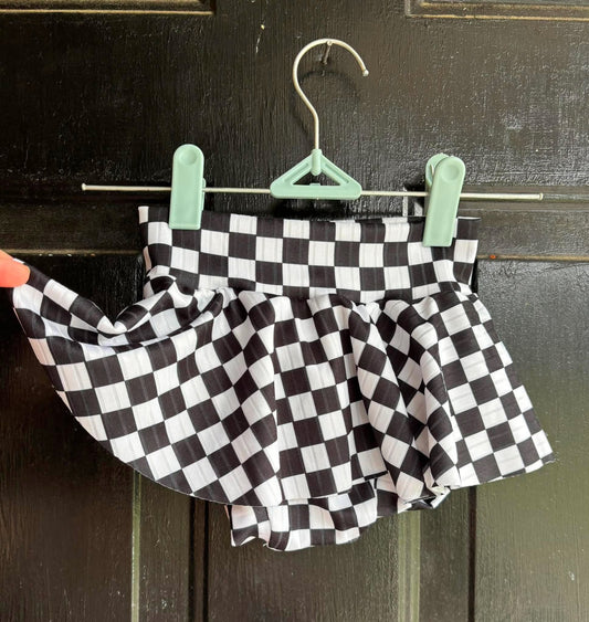 Checkered Skirted Bummies