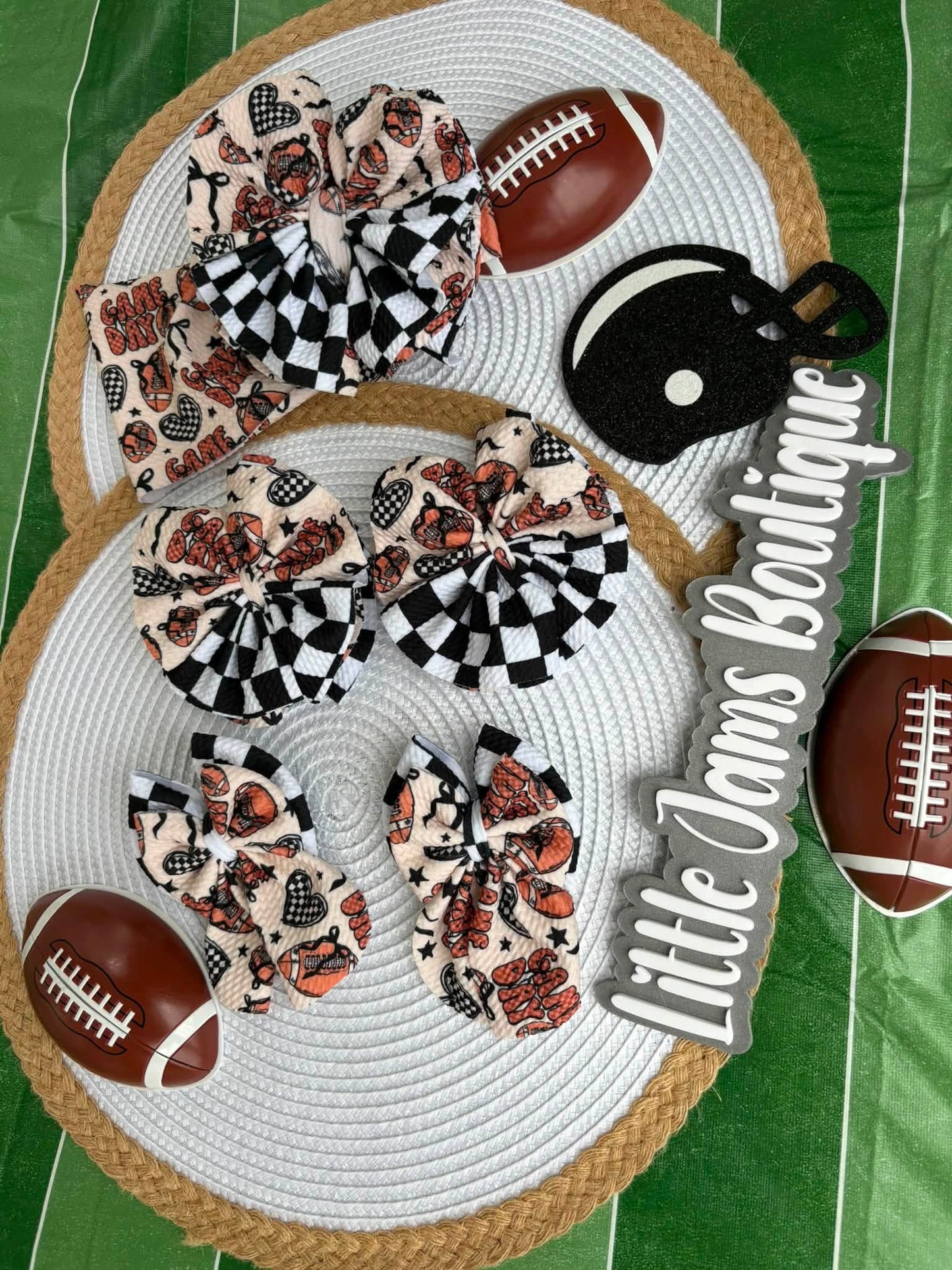 Checkered Football Mixed with Checkered