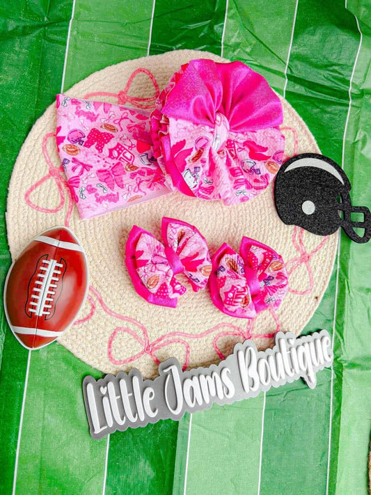 Pink Football Mixed with Hot Pink Shimmer