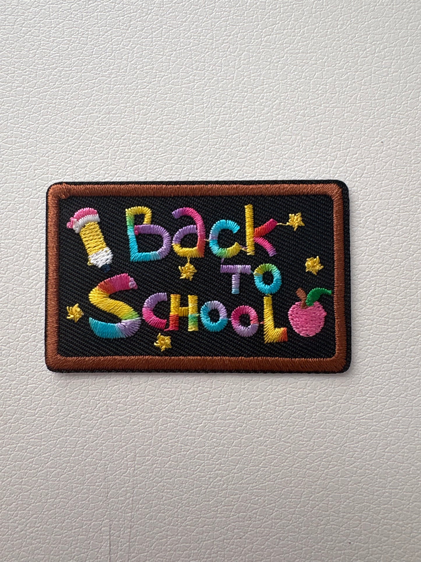 Back to School Chalkboard Patch