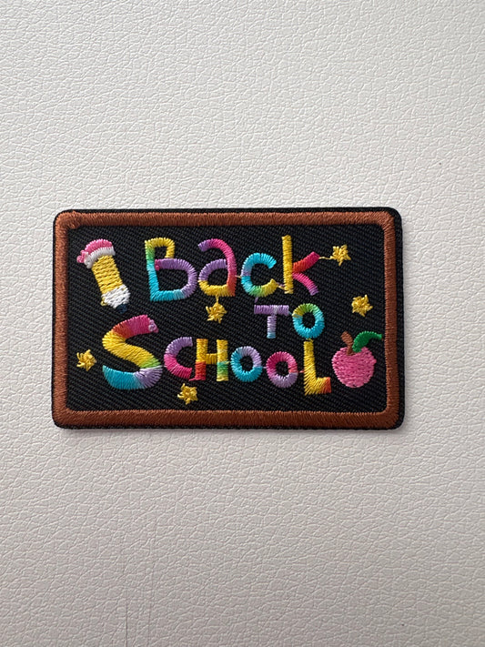Back to School Chalkboard Patch
