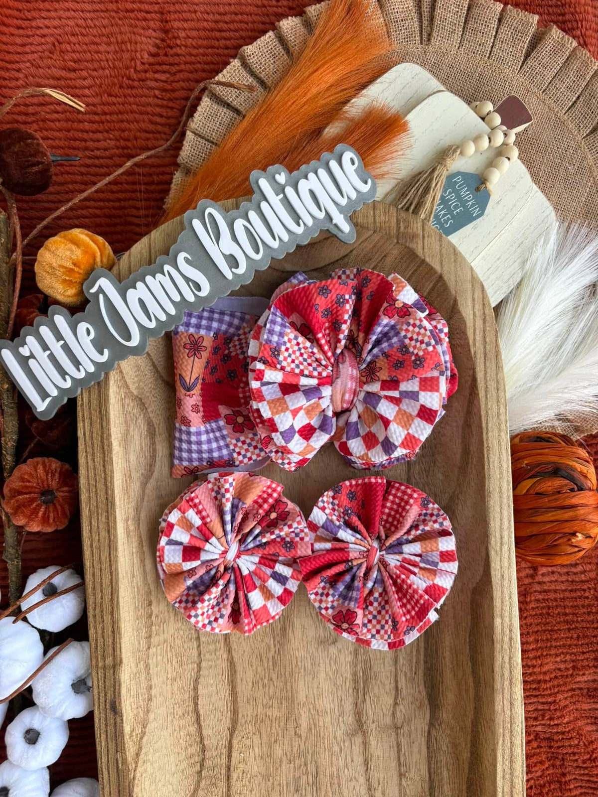 Fall Patchwork Mixed with Fall Checkered