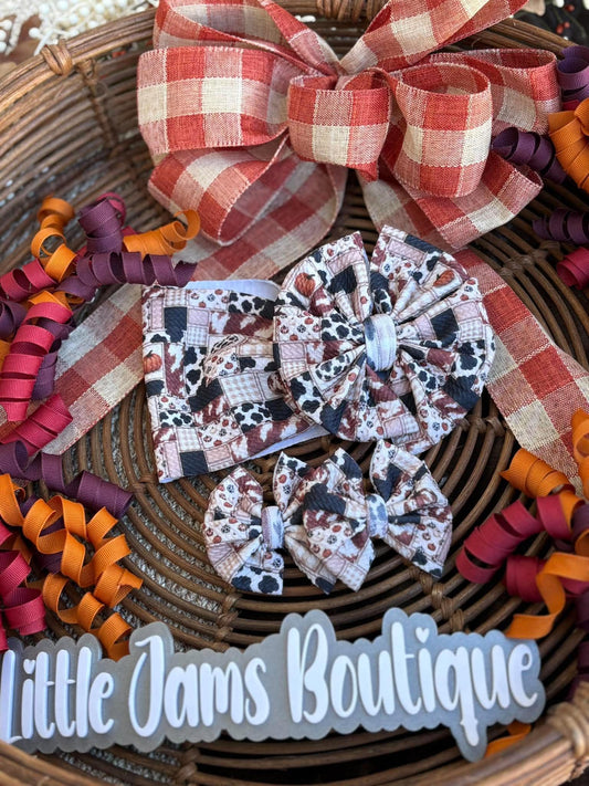 Fall Cow Patchwork