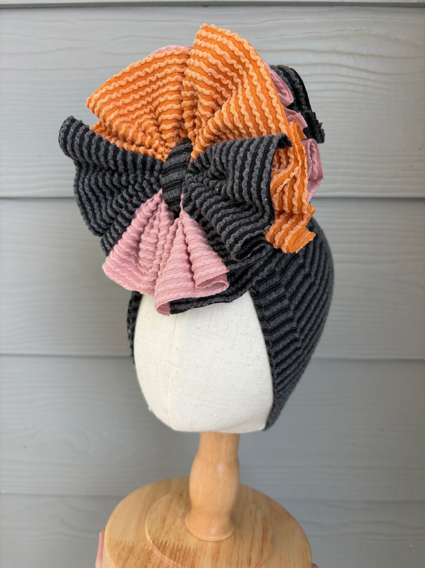 Black Ribbed Mixed with Squash and Rose Ribbed