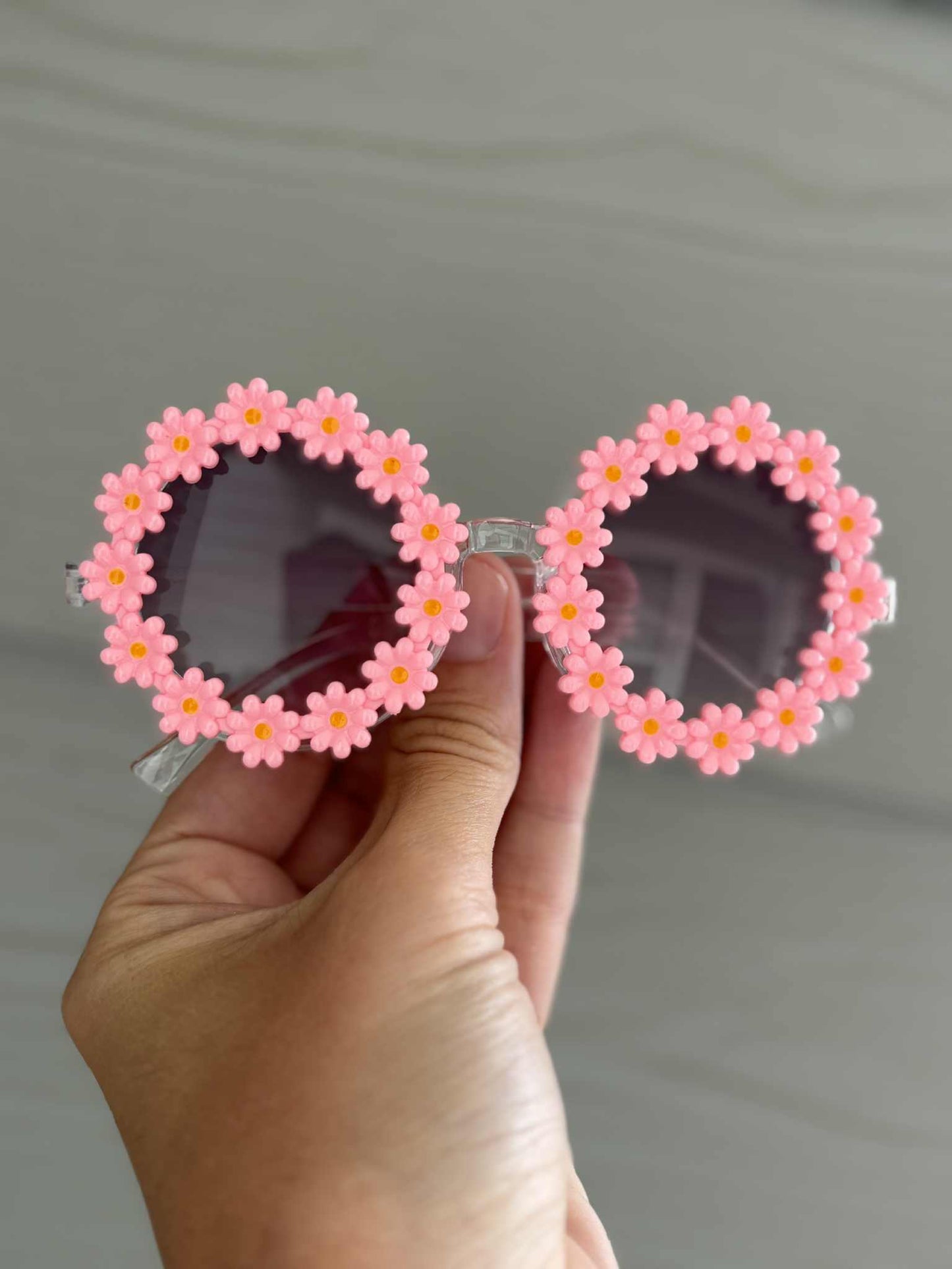 Pink Flower Sunglasses