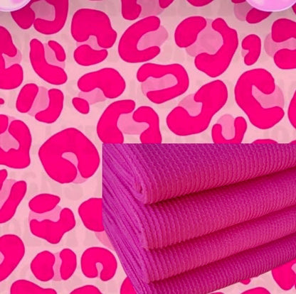 Pink Leopard Lounge Set