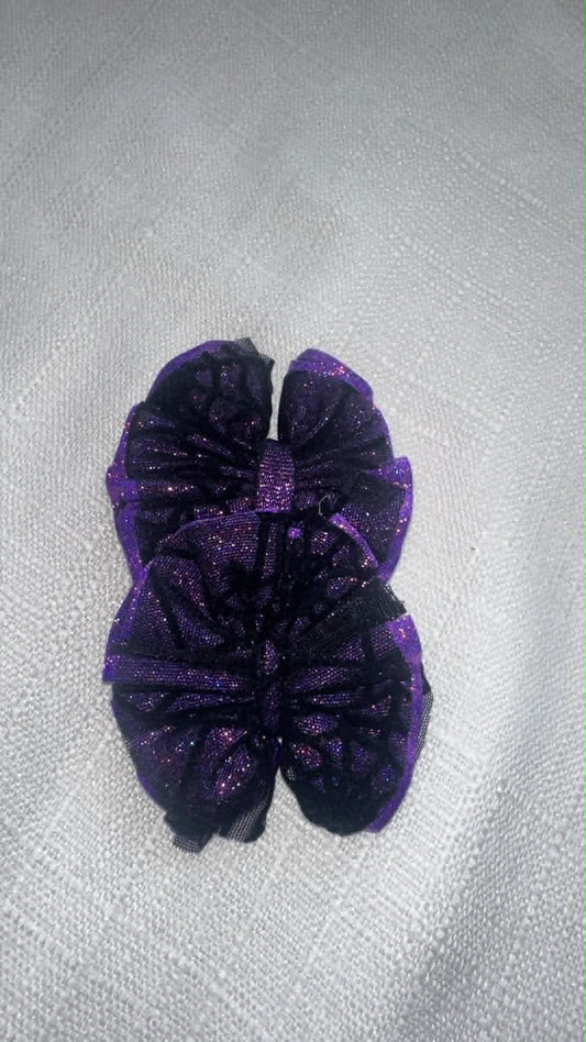 Purple Shimmer with Spider Web Mesh