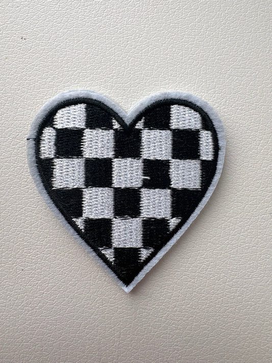 Checkered Heart Patch