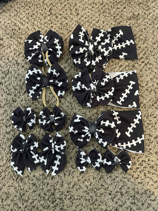 Dark Football Stitches