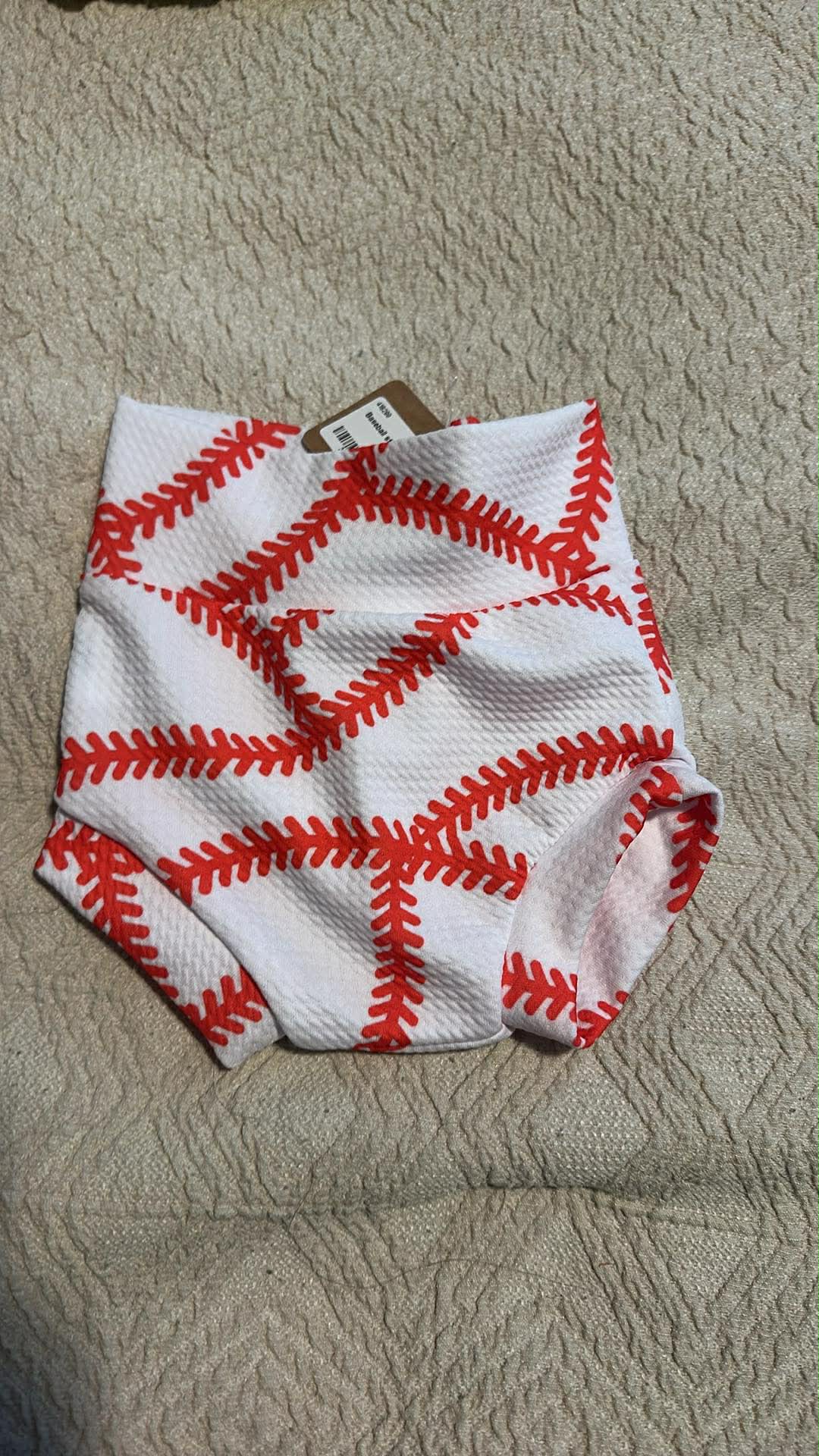 Baseball Stitches Bummies