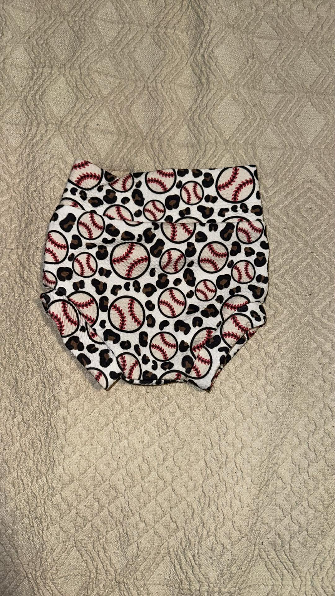 Leopard Baseball Bummies