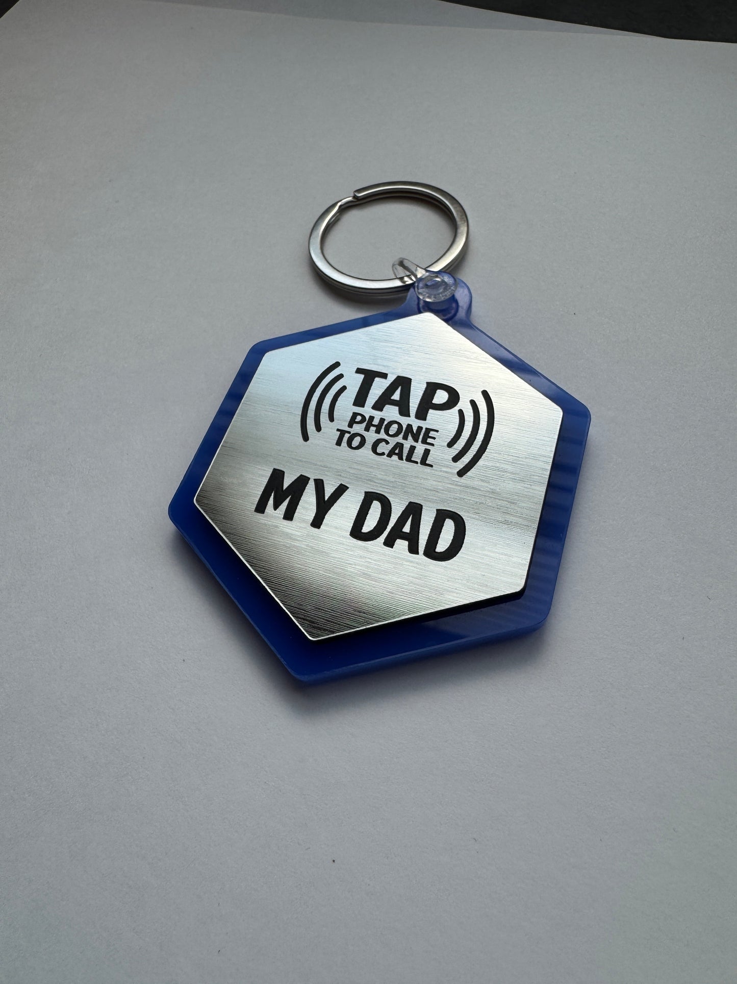 Tap Tag - Emergency Contact Backpack Tag (Double Sided)