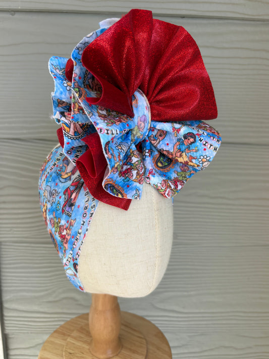 Snow White Mixed with Red Shimmer