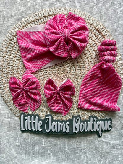 Pink Zebra Ribbed
