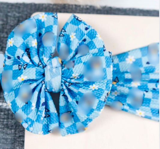 Blue Dog Checkered