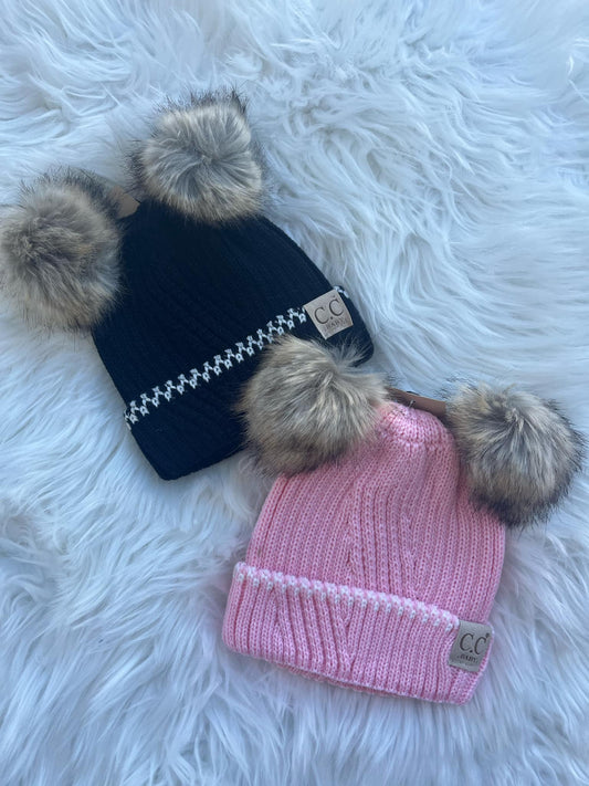 Newborn PomPom Beanies