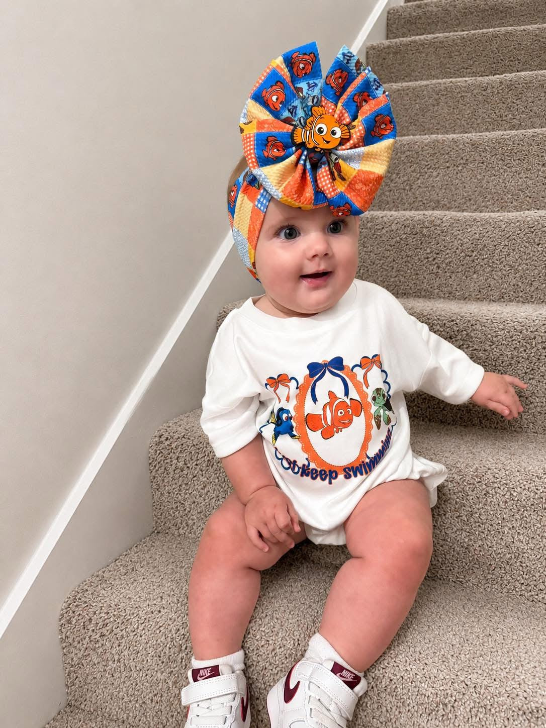 Nemo Romper/T-Shirt with Matching Bow