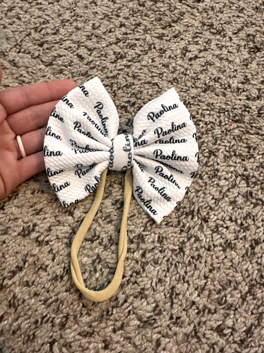 Paolina Name Bow