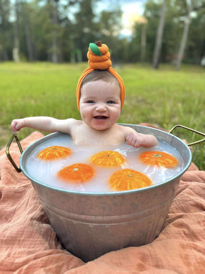 Pumpkin top knot/ Scrap Piggies/ Scrap Clip