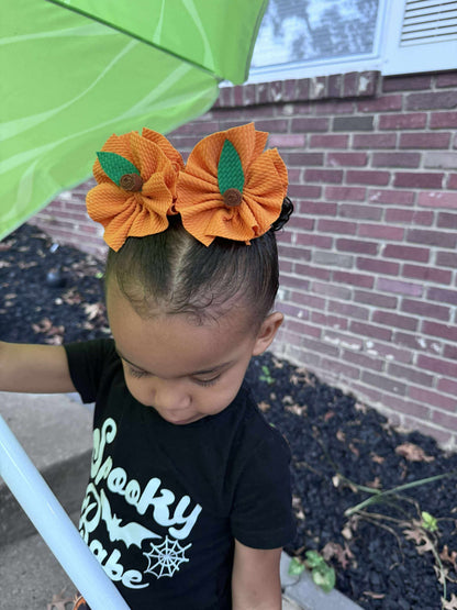 Pumpkin top knot/ Scrap Piggies/ Scrap Clip