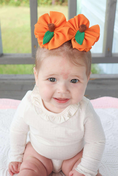 Pumpkin top knot/ Scrap Piggies/ Scrap Clip