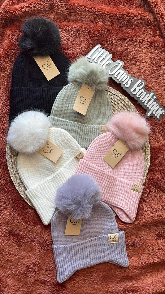 Toddler PomPom Beanies