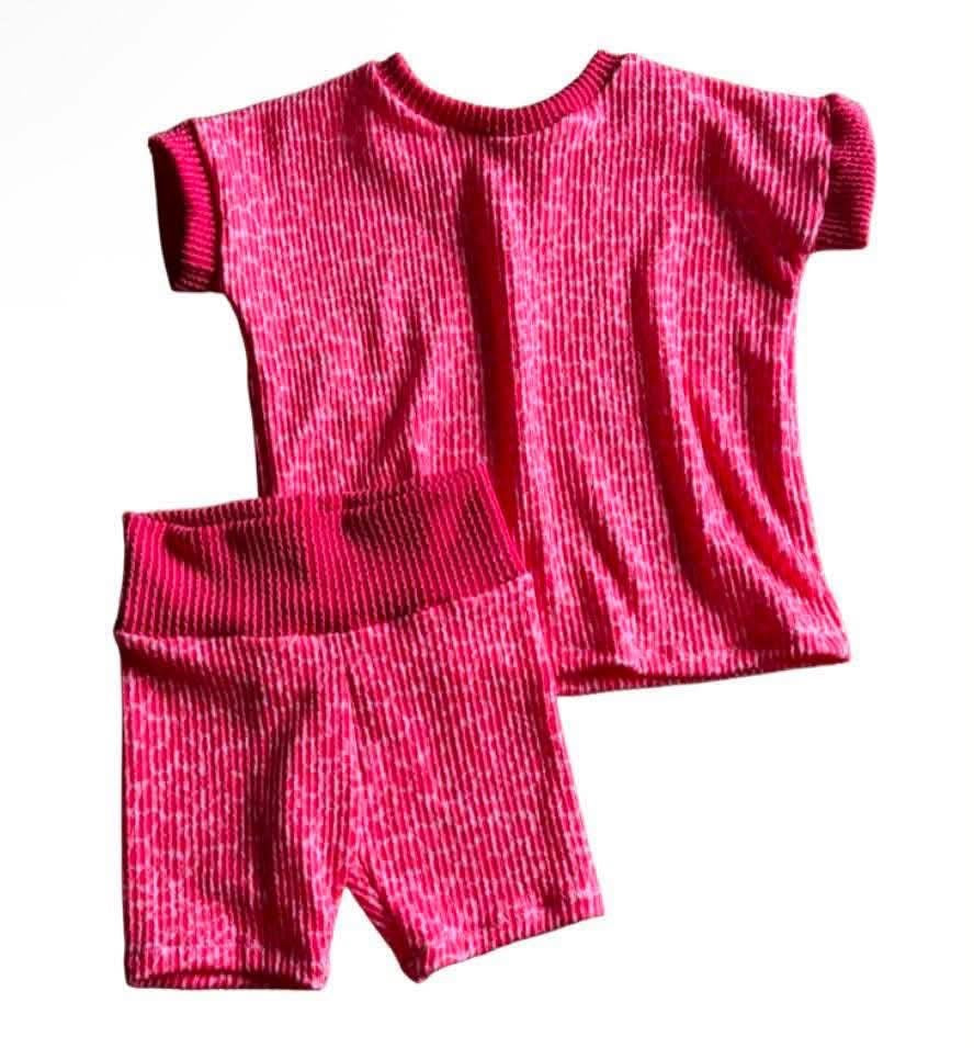 Red Leopard Lounge Set
