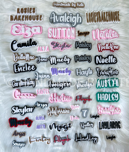 Personalized Name Clips pre order