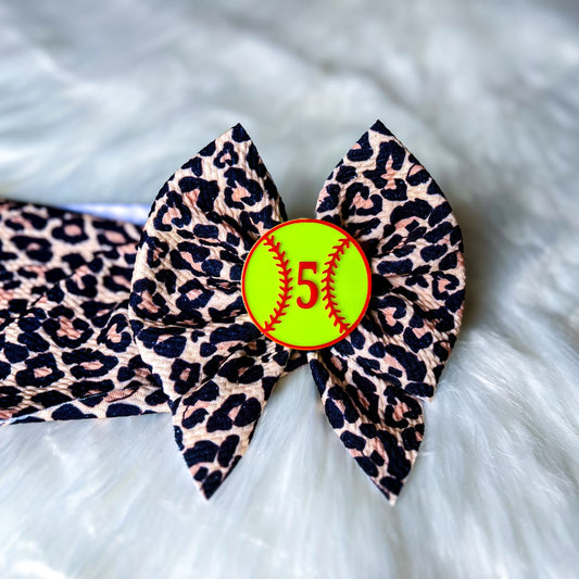 Softball Bow Clips - PREORDER