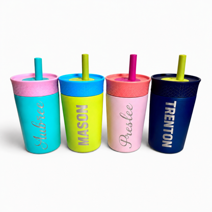 Personalized Kids Cup with Straw - 12oz