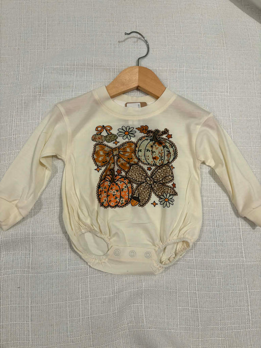 Pumpkins & Bows Romper