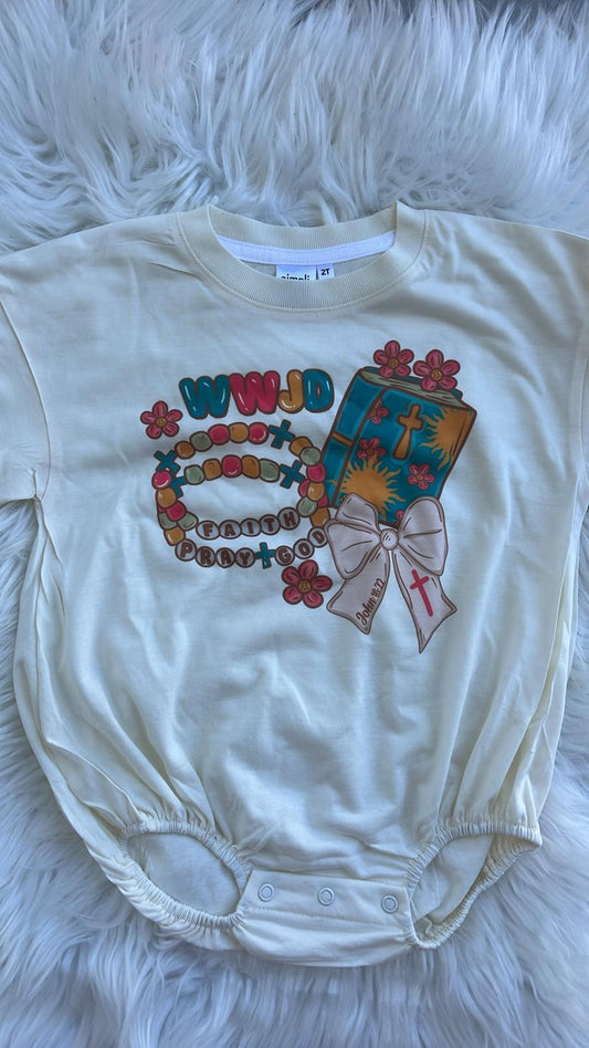 WWJD Romper-2T
