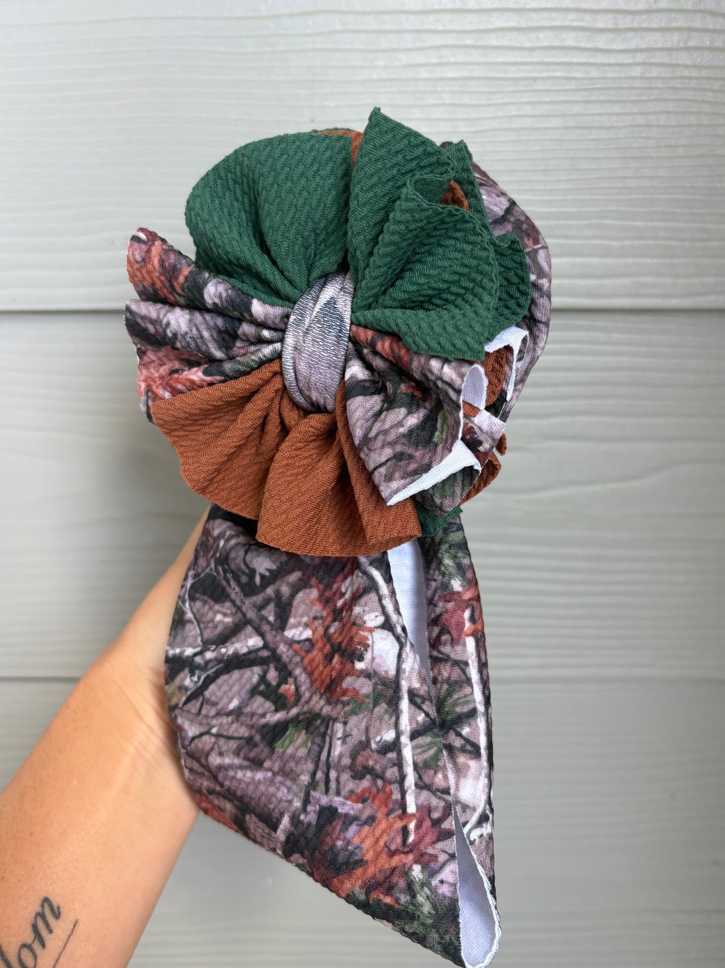 Camo Mixed with Hunter Green and Tobacco