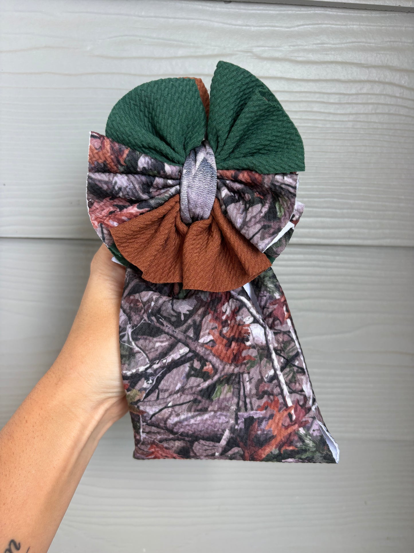 Camo Mixed with Hunter Green and Tobacco