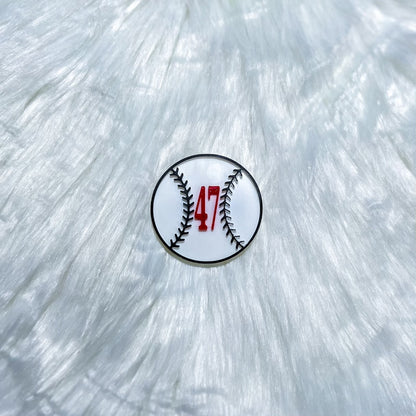 Baseball Bow Clips - PREORDER