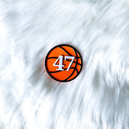 Basketball Bow Clips - PREORDER